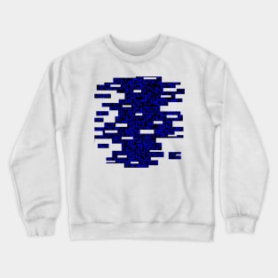 Glitches in the Void, Dark Blue Crewneck Sweatshirt